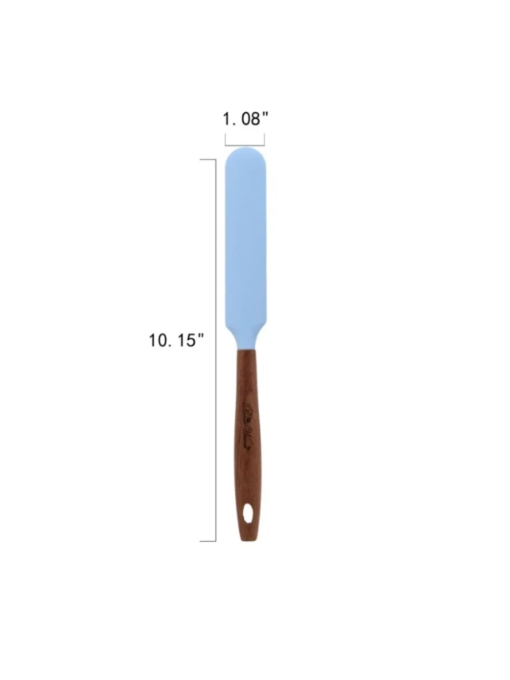 The Woman Pioneer Blue 10-Piece Silicone-Tipped Wood Handles Cooking Utensil